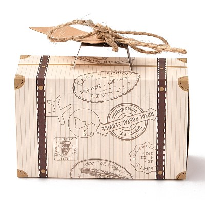 Suitcase Shape with Word Pattern Candy Packaging Box LS-CON-F012-02-1