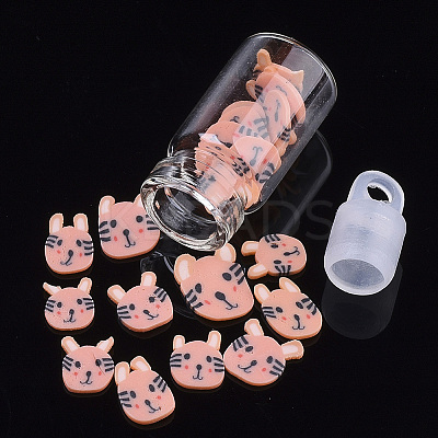 Handmade Polymer Clay Kitten Nail Art Decoration Accessories MRMJ-S046-001F-1