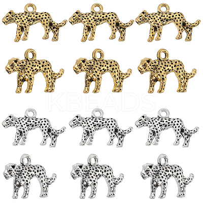60Pcs 2 Colors Tibetan Style Alloy Pendants FIND-SC0015-40-1