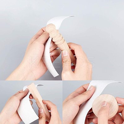 Leather Grinding Trimming Round Flat Stick/Vegetable Tanned TOOL-NB0001-33-1