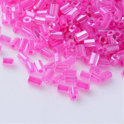 Transparent Two Cut Glass Seed Beads SEED-Q022-2203-1