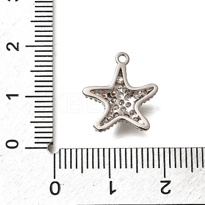 Brass Micro Pave Cubic Zirconia Pendants KK-M313-23P-1
