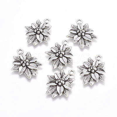 Tibetan Style Alloy Pendants X-TIBEP-GC120-AS-RS-1