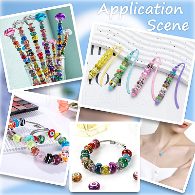 120Pcs Resin European Beads FIND-SP0002-05C-1