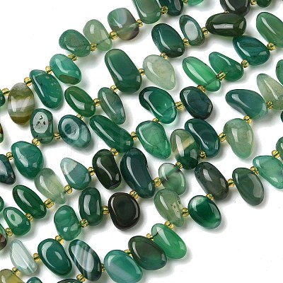 Natural Agate Beads Strands G-P604-A15-01-1