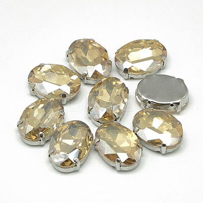 Sew on Rhinestone RGLA-T091-10x14mm-06P-1