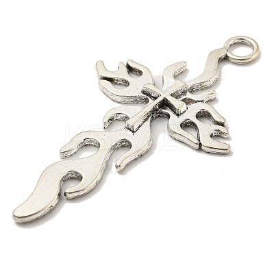 Tibetan Style Alloy Big Pendants TIBE-L013-02AS-01-1