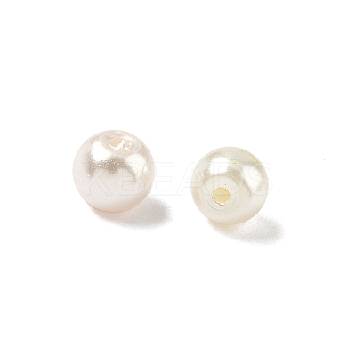 Baking Paint Pearlized Glass Pearl Round Beads HY-XCP0001-26-1