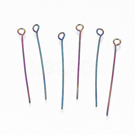 Ion Plating(IP) 304 Stainless Steel Eye Pins LS-X-STAS-Q234-35mm-01-1