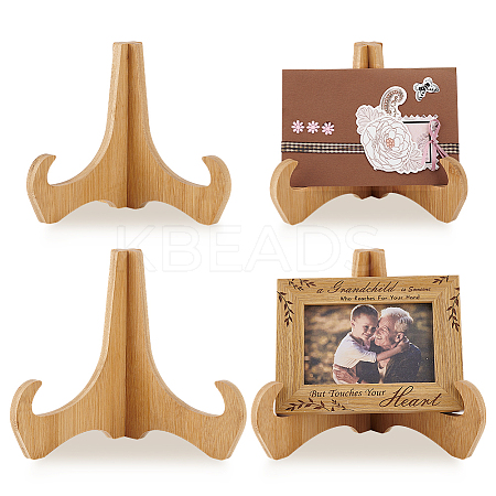 Bamboo Display Easels for Photo Frame ODIS-WH0061-94-1