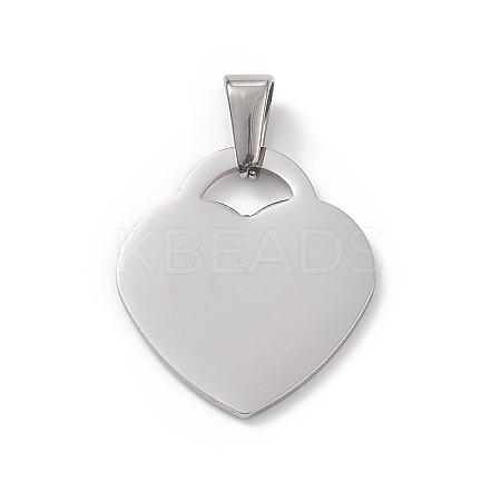Non-Tarnish 304 Stainless Steel Pendants STAS-G284-19P-1