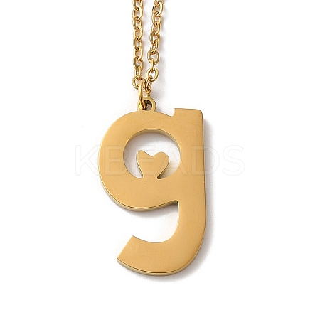 304 Stainless Steel Pendant Necklaces LS-NJEW-H036-02G-G-1