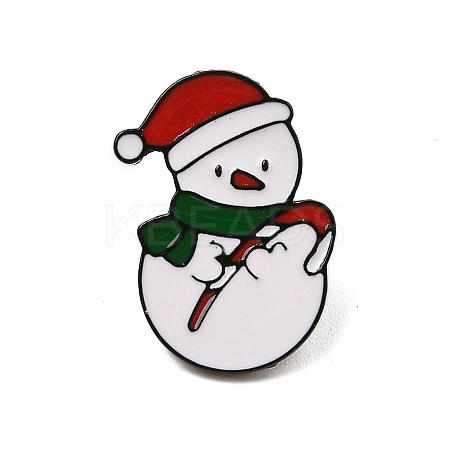 Christmas Theme Zinc Alloy Enamel Pin Brooch for Backpack Clothes LS-JEWE-R003-01EB-07-1