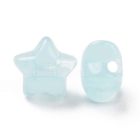 Imitation Jelly Style Acrylic Beads OACR-B002-03D-1