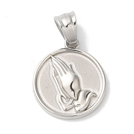 Non-Tarnish 304 Stainless Steel Pendants STAS-Z075-08P-1
