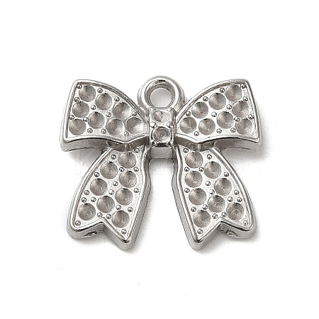 Non-Tarnish 304 Stainless Steel Pendant Rinestone Settings STAS-I203-65P-1