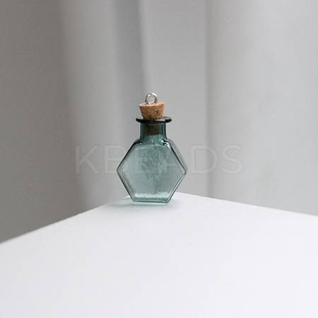 Miniature Hexagon Glass Bottles MIMO-PW0001-040H-1