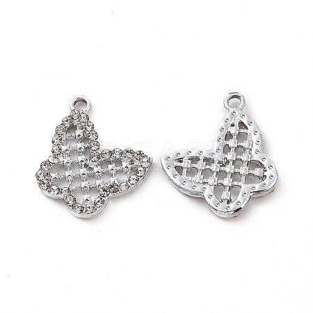 Alloy Crystal Rhinestone Pendants ALRI-H004-47P-1