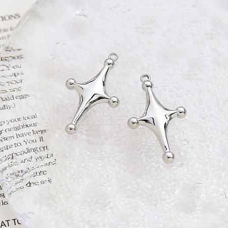 Alloy Pendants INS-PW0001-09B-P-1