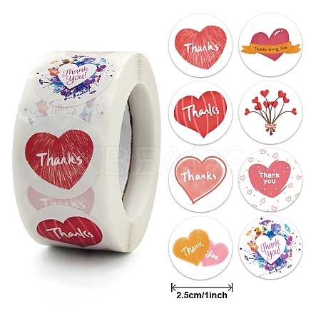 Thank You Theme Self Adhesive Paper Stickers LS-DIY-M023-02A-1