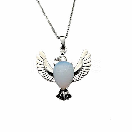 Peace Dove Water Droplet Crystal Necklace Pendant Fashion Ornament Simple Pendant VL5109-7-1