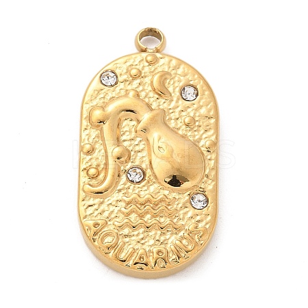 304 Stainless Steel Pendants STAS-F349-03G-01-1