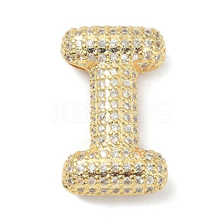 Rack Plating Brass Micro Pave Cubic Zirconia Pendants KK-Q790-01I-G-1