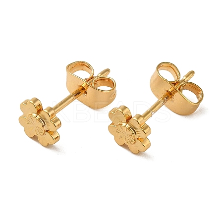 Brass Earrings EJEW-O003-01E-G-1