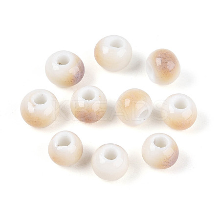Bright Glazed Porcelain Beads PORC-D300-A16-1