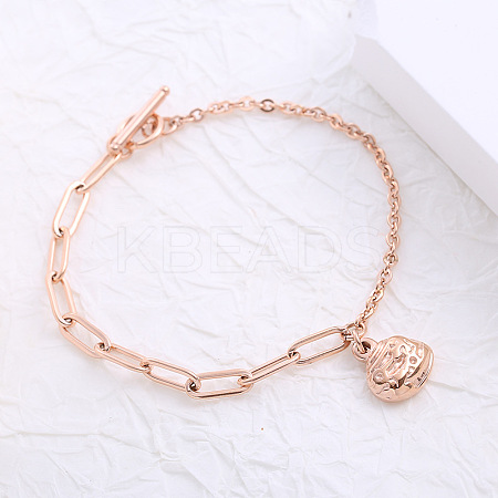 Stainless Steel Charm Bracelets ZH9600-1