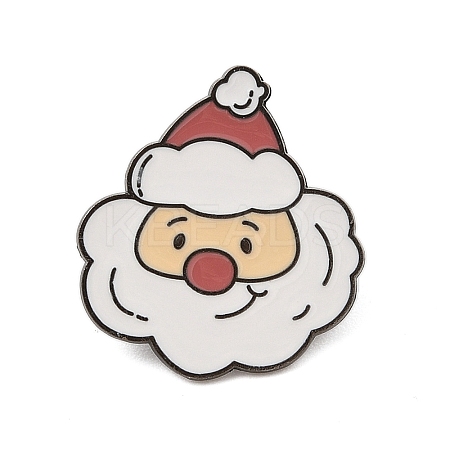 Christmas Theme Zinc Alloy Enamel Pin Brooch for Backpack Clothes JEWB-R003-02EB-09-1