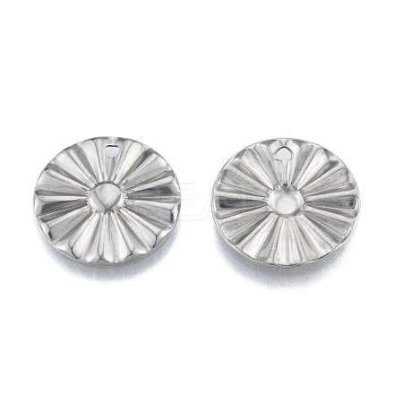 Non-Tarnish 201 Stainless Steel Pendant STAS-B027-08P-1