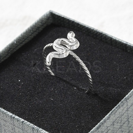 304 Stainless Steel Cuff Rings for Women LS-RJEW-B118-01P-1