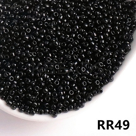 Opaque 8/0 Glass Seed Beads SEED-I013-3mm-RR49-1