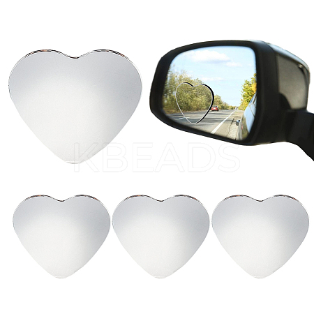 Glass Heart Shaped Blind Spot Mirrors for Cars FIND-WH0816-018P-1