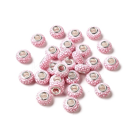 Opaque Resin European Beads RESI-C055-01I-1