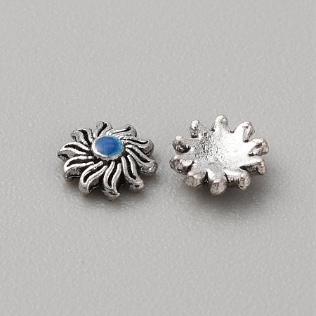 Tibetan Style Alloy Cabochons MRMJ-WH0075-97J-1