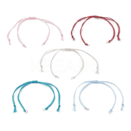 Polyester Cord Braided Bracelet Making AJEW-JB01377-1