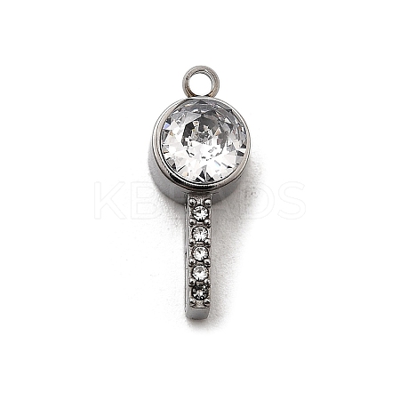 304 Stainless Steel Pendants STAS-B102-06A-P-1