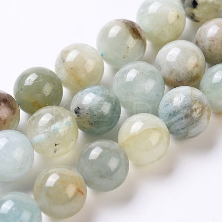 Natural Aquamarine Beads Strands G-G802-02D-1