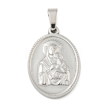 Non-Tarnish 304 Stainless Steel Pendants STAS-B071-02I-17P-1