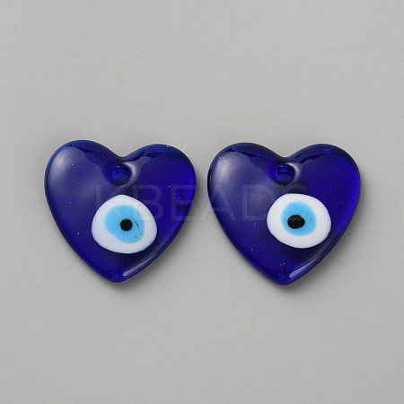 Transparent Glass Pendants GLAA-WH0031-84B-1