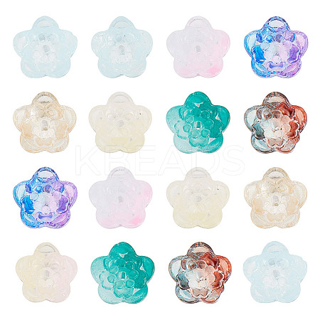 GOMAKERER 100Pcs Gradient Handmade Lampwork Beads LAMP-GO0001-08-1