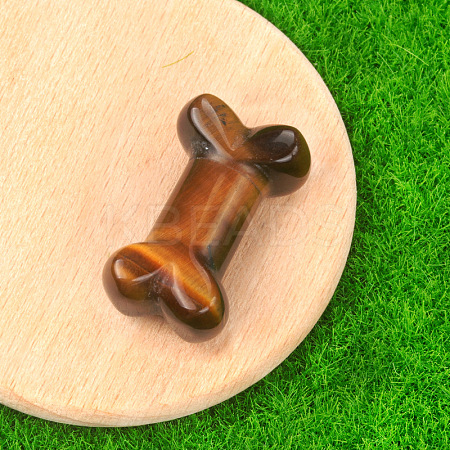 Natural Tiger Eye Carved Healing Bone Figurines PW-WG39010-16-1