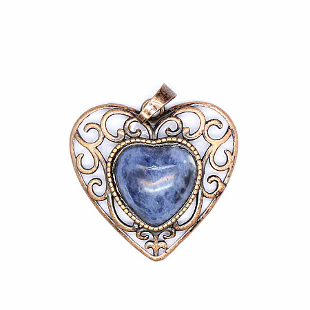 Retro Hollow Natural Sodalite Pendants PW-WGAB5DC-03-1
