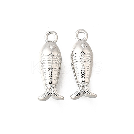 Ocean Theme Brass Charms KK-C096-13A-P-1