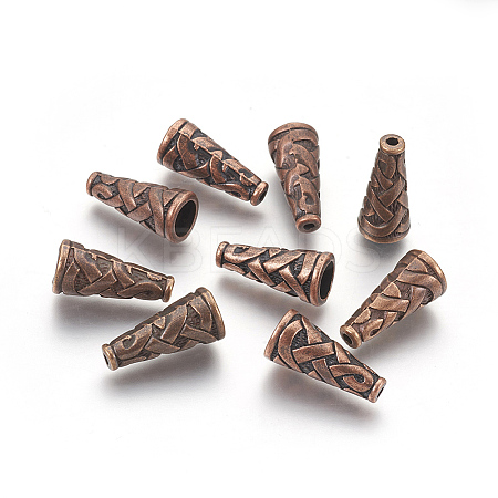 Tibetan Style Alloy Bead Cone LS-TIBEB-00821-R-NR-1