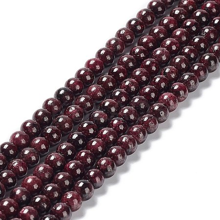 Natural Garnet Bead Strands G-A038-B-01-1