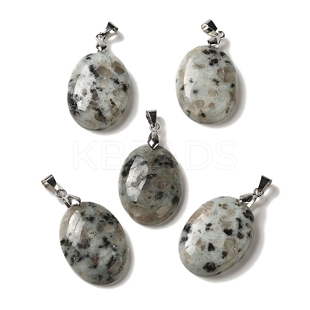 Natural Sesame Jasper Pendants G-Z055-03P-07-1