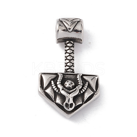304 Stainless Steel Manual Polishing Pendants STAS-G267-21AS-1